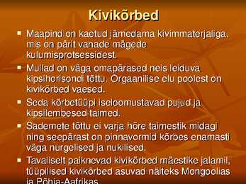 Kõrbete tüübid #19
