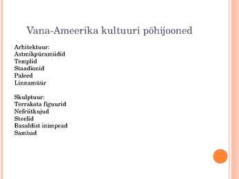 Vana Ameerika kunst #2