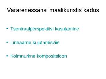 Kuldvillak renessansi kohta #18