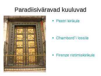Kuldvillak renessansi kohta #75