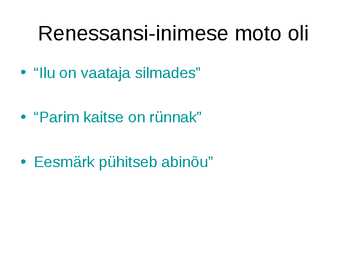 Kuldvillak renessansi kohta #9