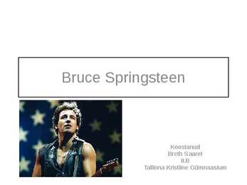 Bruce Springsteen