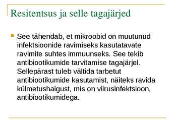 Antibiootikumide mõju inimorganismile #8