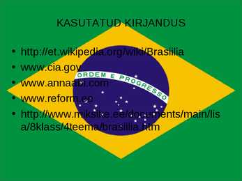Brasiilia ülevaade Power point esitlus #14