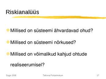 Andmeturve üldosa #17