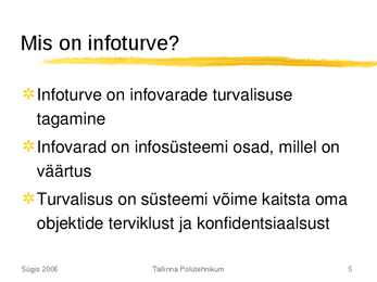 Andmeturve üldosa #5
