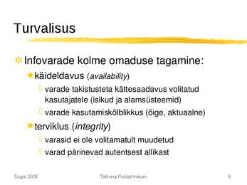 Andmeturve üldosa #6