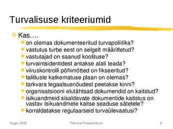 Andmeturve üldosa #9