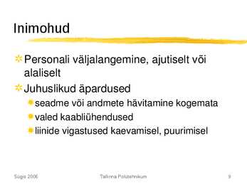 Andmeturve #9