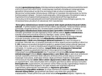 Bioloogiline mitmekesisus-Mõisted #3