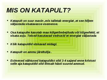 Katapuldid #2