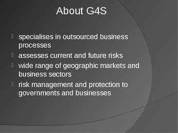 Presentatsioon suurfirmast G4S-inglise keeles #3