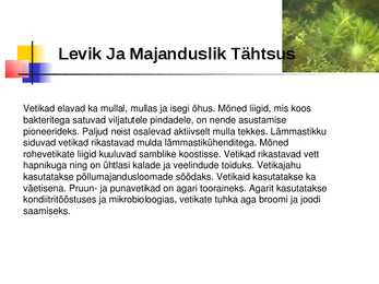 Vetikad Kaugidas esitlus #7