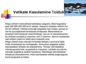 Vetikad Kaugidas esitlus #8