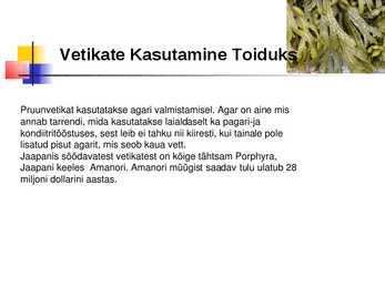 Vetikad Kaugidas esitlus #9