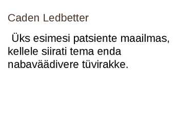 Tüvirakud #5