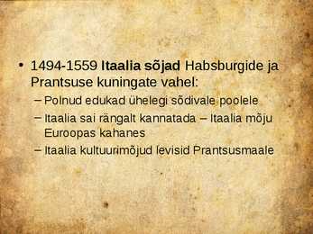Euroopa varauusaja algul #23