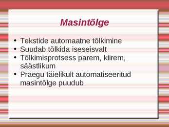 Masintõlge #2