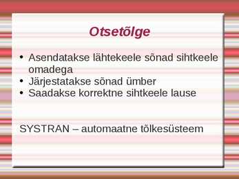 Masintõlge #6