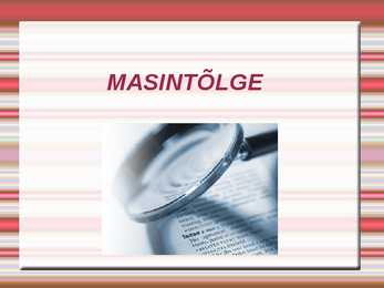 Masintõlge