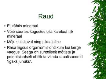 Apteegivõrgus saada olevad rauapreparaadid #2
