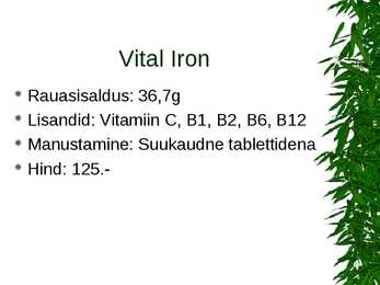 Apteegivõrgus saada olevad rauapreparaadid #18