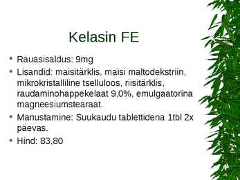 Apteegivõrgus saada olevad rauapreparaadid #21