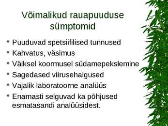Apteegivõrgus saada olevad rauapreparaadid #6