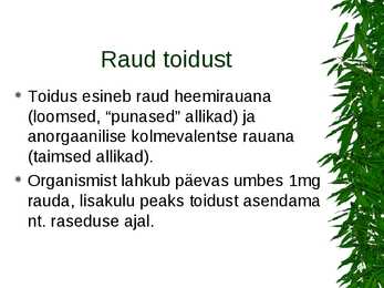 Apteegivõrgus saada olevad rauapreparaadid #7