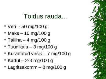 Apteegivõrgus saada olevad rauapreparaadid #8