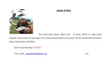 Kuulutuse õppe