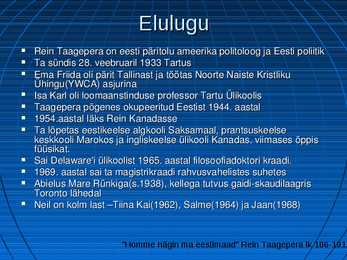 Eestlased maailmas #11
