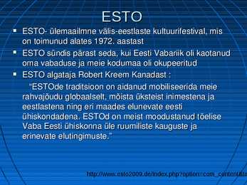 Eestlased maailmas #5