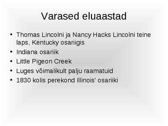 Abraham Lincoln #2