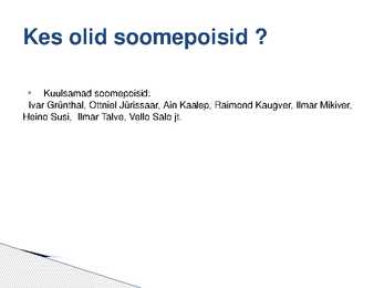 SOOMEPOISID #6