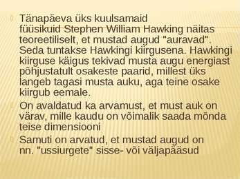 Must auk #7