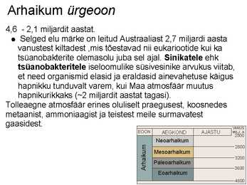 Elu areng Maal #3