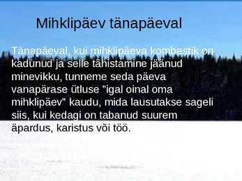 Mihklipäev #4