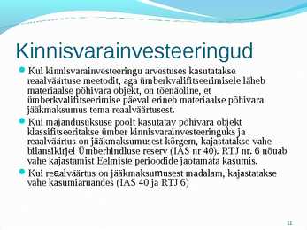 Põhivara arvestus #11