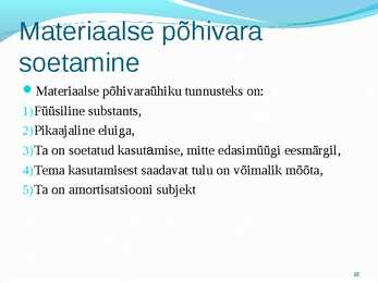 Põhivara arvestus #16