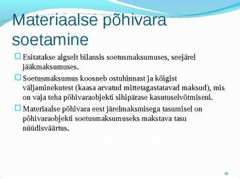 Põhivara arvestus #18