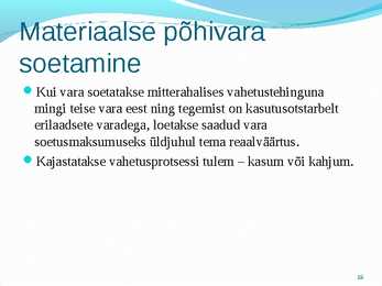 Põhivara arvestus #19