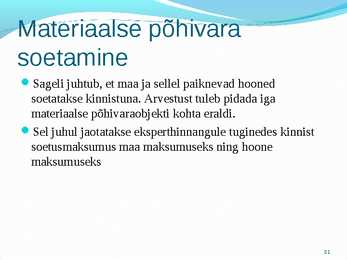 Põhivara arvestus #21