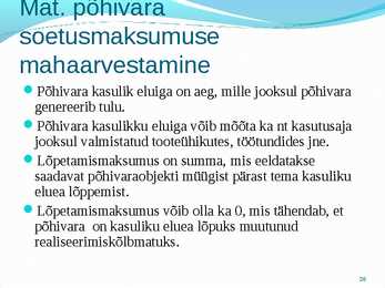 Põhivara arvestus #28