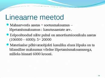 Põhivara arvestus #34