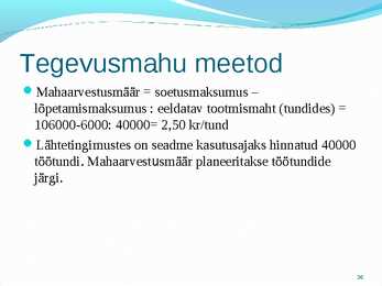 Põhivara arvestus #36