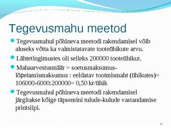 Põhivara arvestus #37