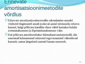 Põhivara arvestus #43
