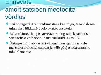 Põhivara arvestus #44