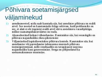 Põhivara arvestus #50